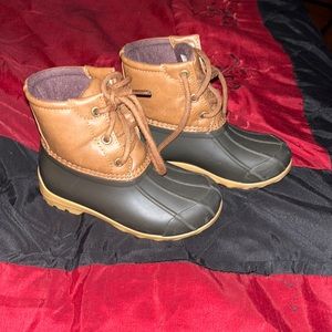 Sperry duck boots kids size 10